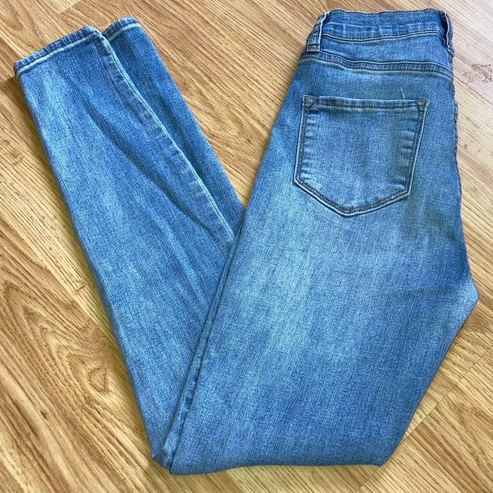 Fashion Nova Denim Skinny Blue Jeans sz 3 - Picture 5 of 10